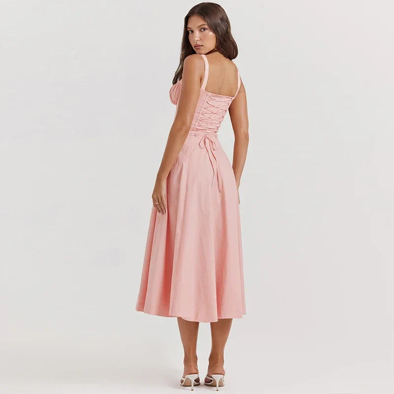 A Line Floral Printing Dress Midi Sexy Dress Prom Club Night Dresses Summer Bodycon Women Party Dress Dress Elegant - Image 7