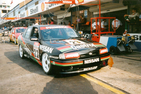 Historical Super Touring image of the Castrol Nissan