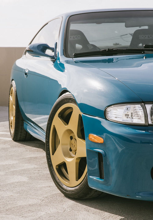 Nissan 240sx on Tarmac Gold