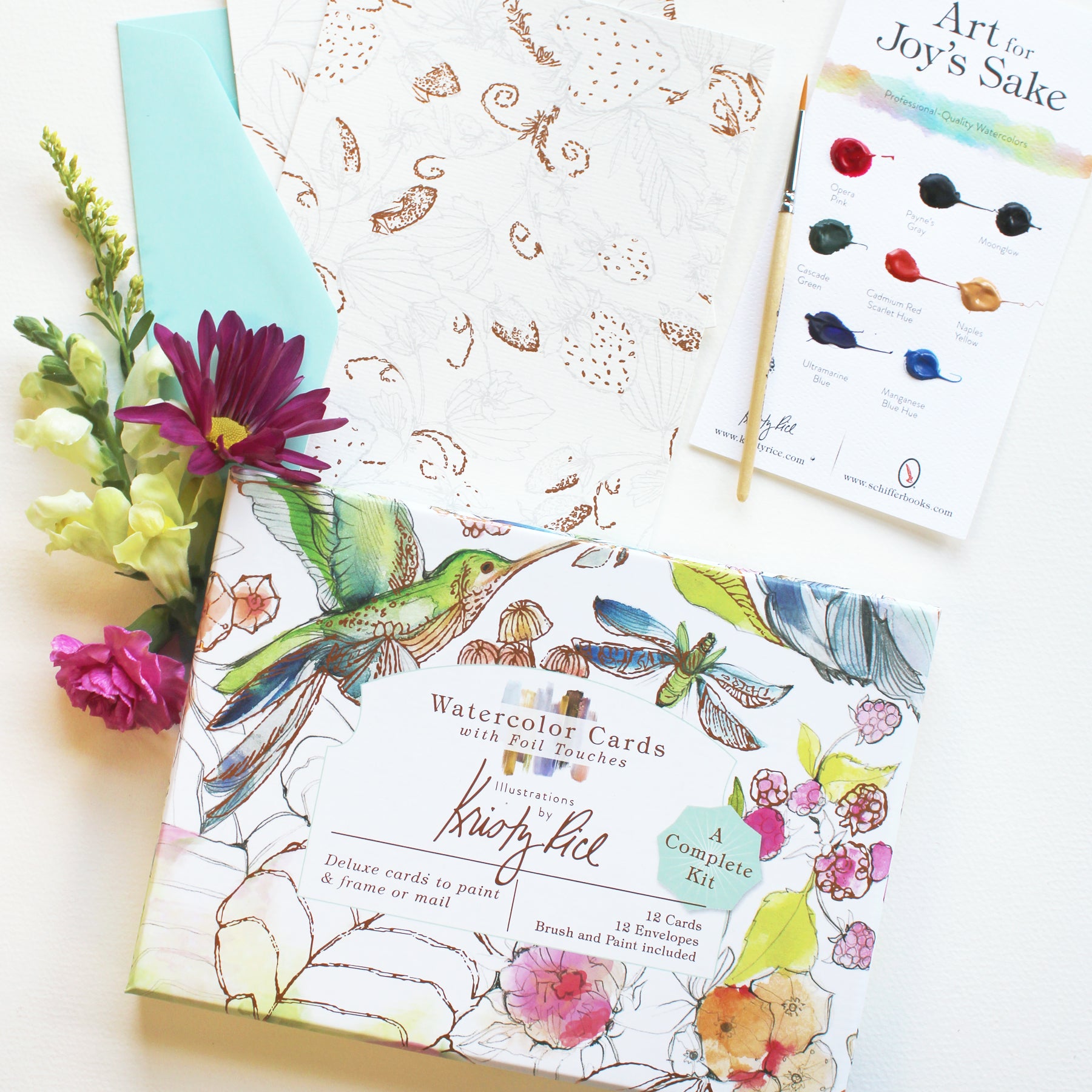 Watercolor Cards With Foil Touches, Paperback by Rice, Kristy, Brand New,  Fre 9780764363146