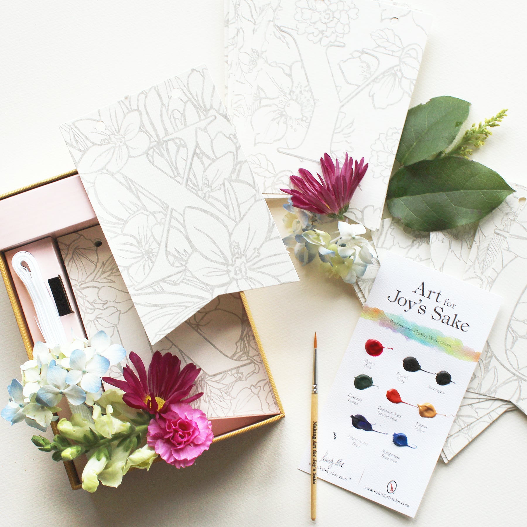 Watercolor Notecard Set with Foil Details - Unique Shopping for Artistic  Gifts