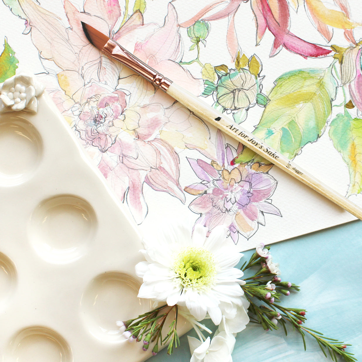 The #artforjoysake Watercolor Brush - Unique Shopping for Artistic