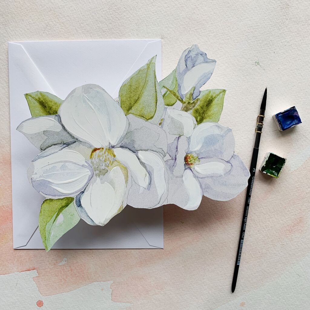 Learn to watercolor an Anemone Flower with Kristy Rice 