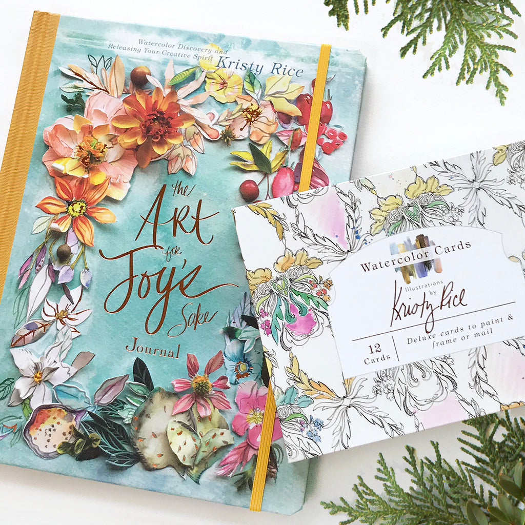Watercolor Cards with Foil Touches by Kristy Rice