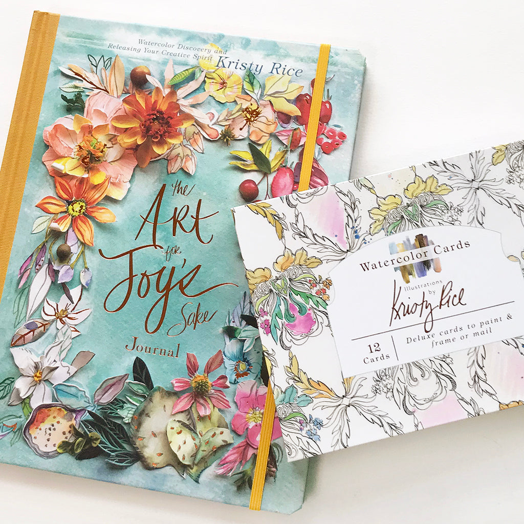 Watercolor Cards with Foil Touches: Illustrations by Kristy Rice [Book]