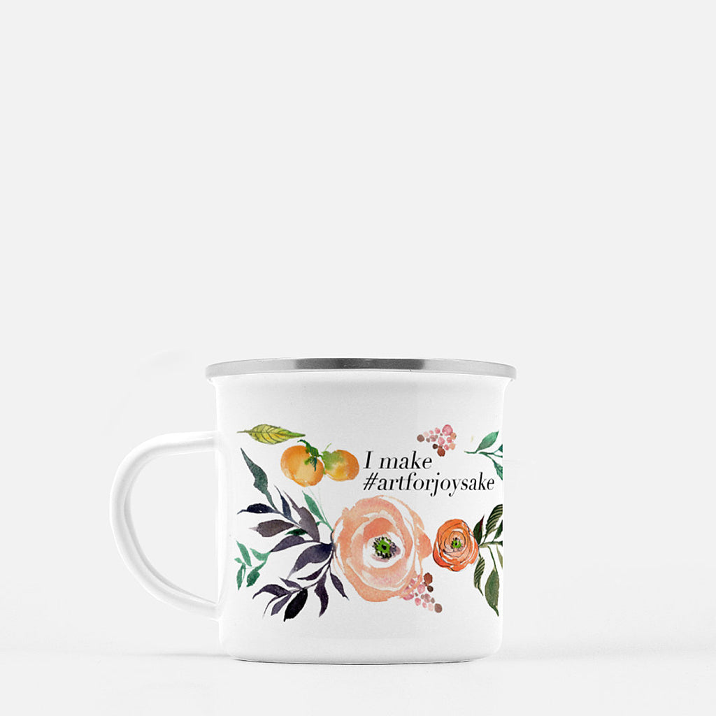 Watercolor Fruits and Blooms Coffee Mug – I make #artforjoysake