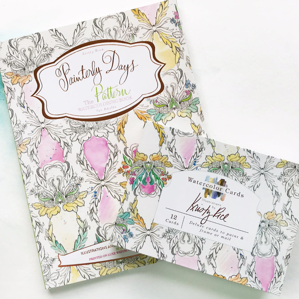 Watercolor Cards with Foil Touches by Kristy Rice