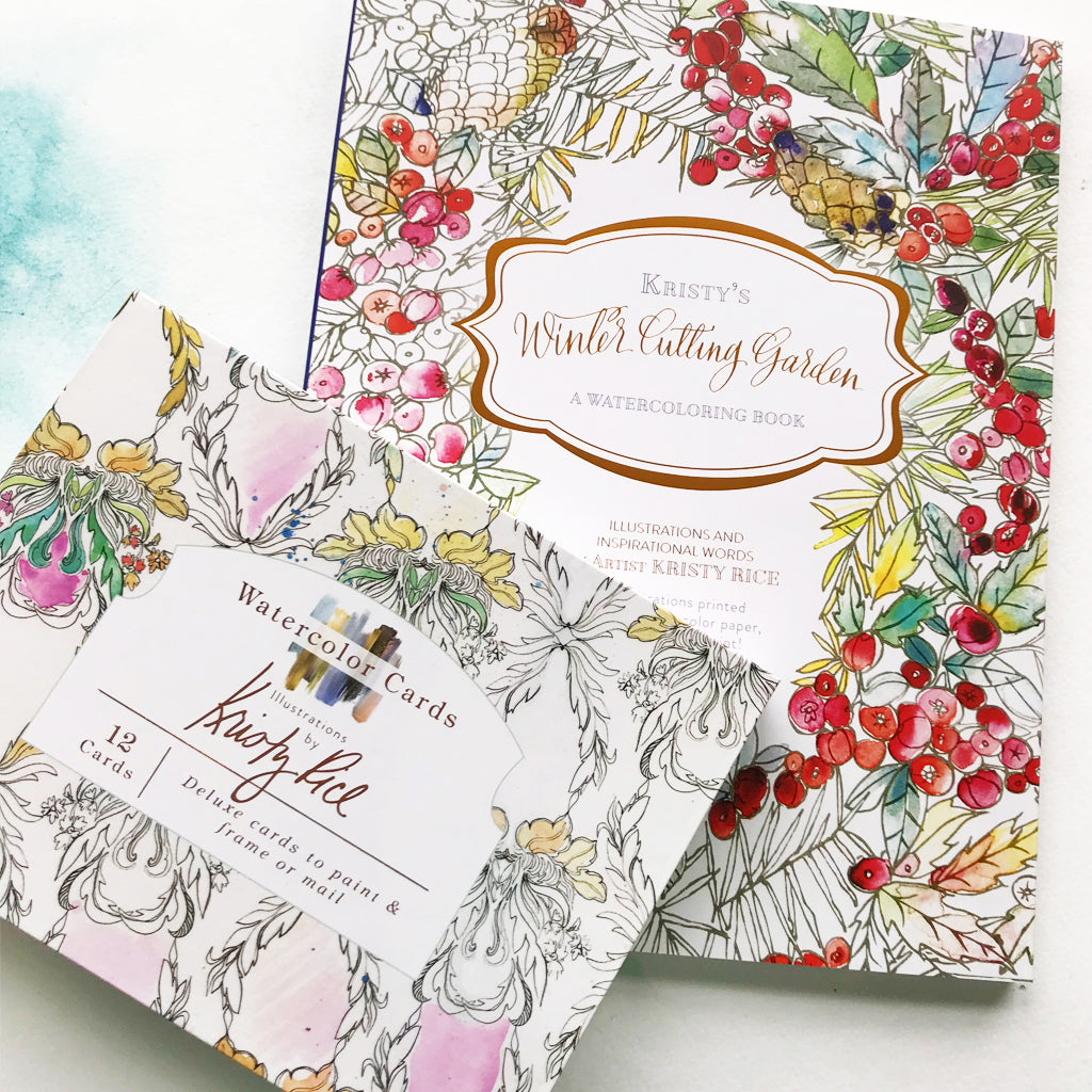 Kristy's Cutting Garden & Watercolor Notecard Bundle - Unique Shopping for  Artistic Gifts