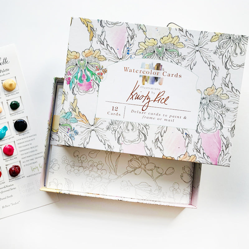 Watercolor Cards with Foil Touches: Illustrations by Kristy Rice [Book]