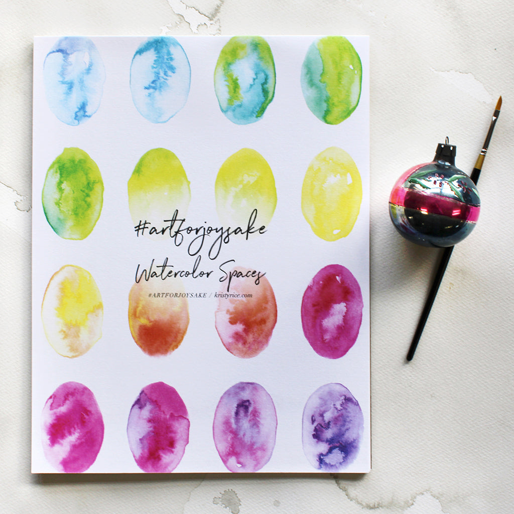 Ovals Watercolor Spaces - Watercolor Notebook - Unique Shopping for  Artistic Gifts