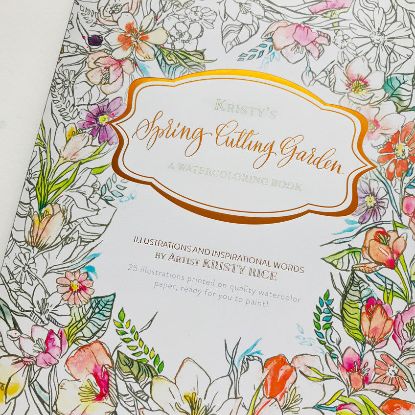 Kristy's Fall Cutting Garden: A Watercoloring Book by Kristy Rice