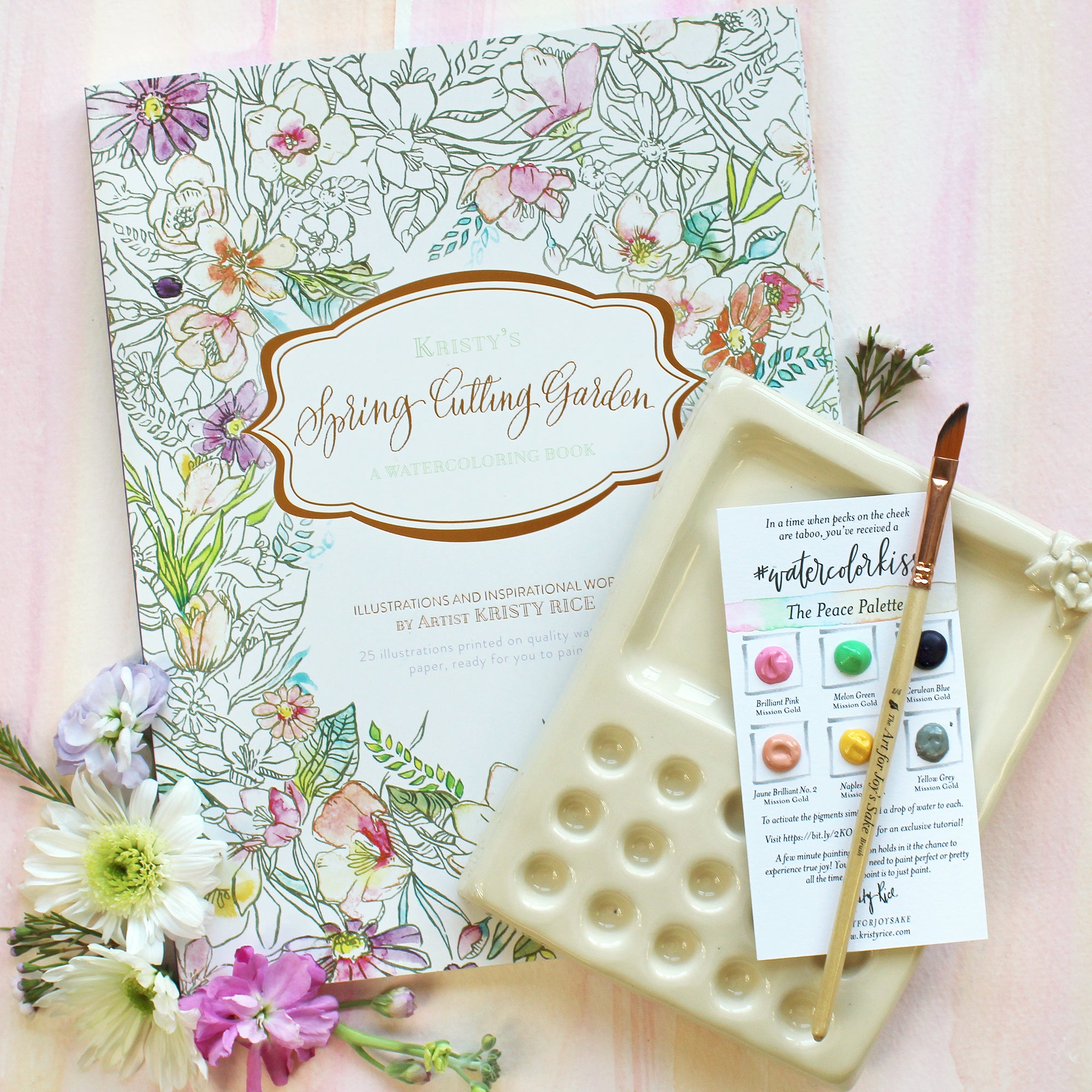 Kristy's Summer Cutting Garden: A Watercoloring Book [Book]