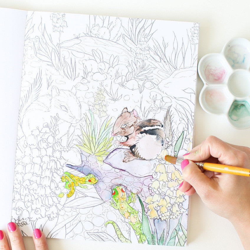 Kristy's Spring Cutting Garden: A Watercoloring Book [Book]