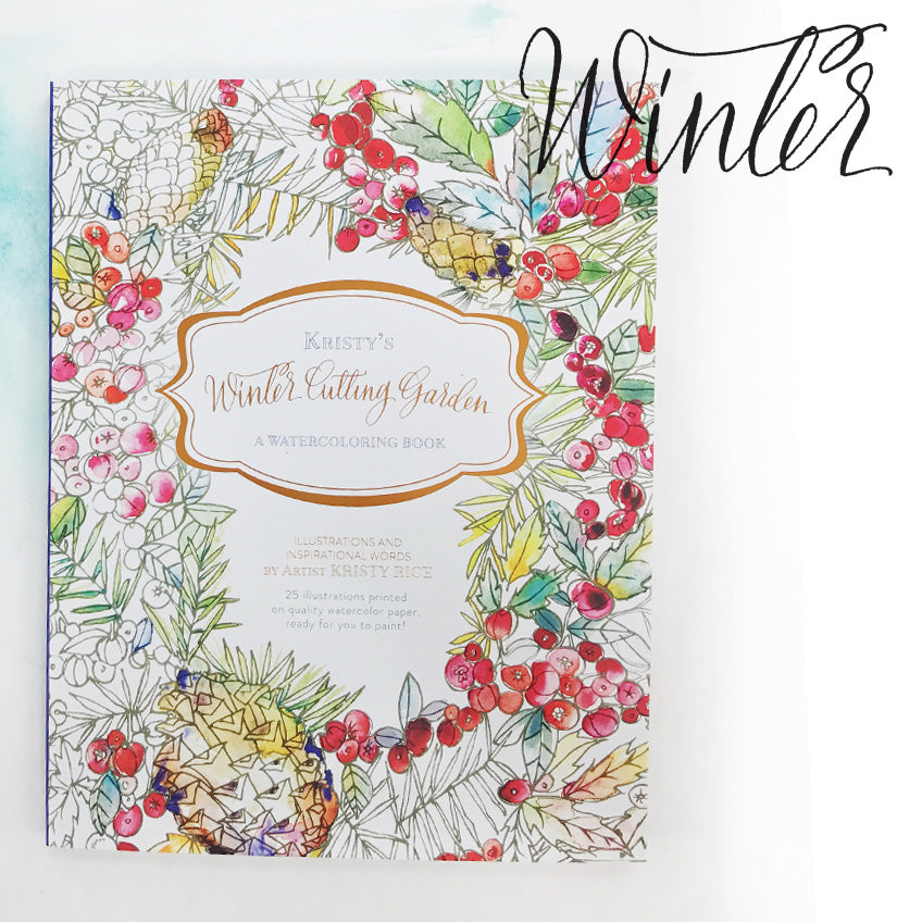 New Watercoloring Book by Kristy Rice Summer Cutting Garden Review