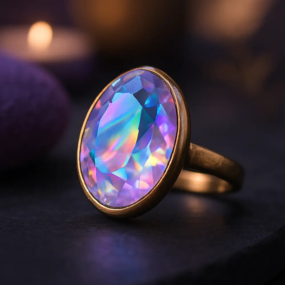 Aura Quartz Rings