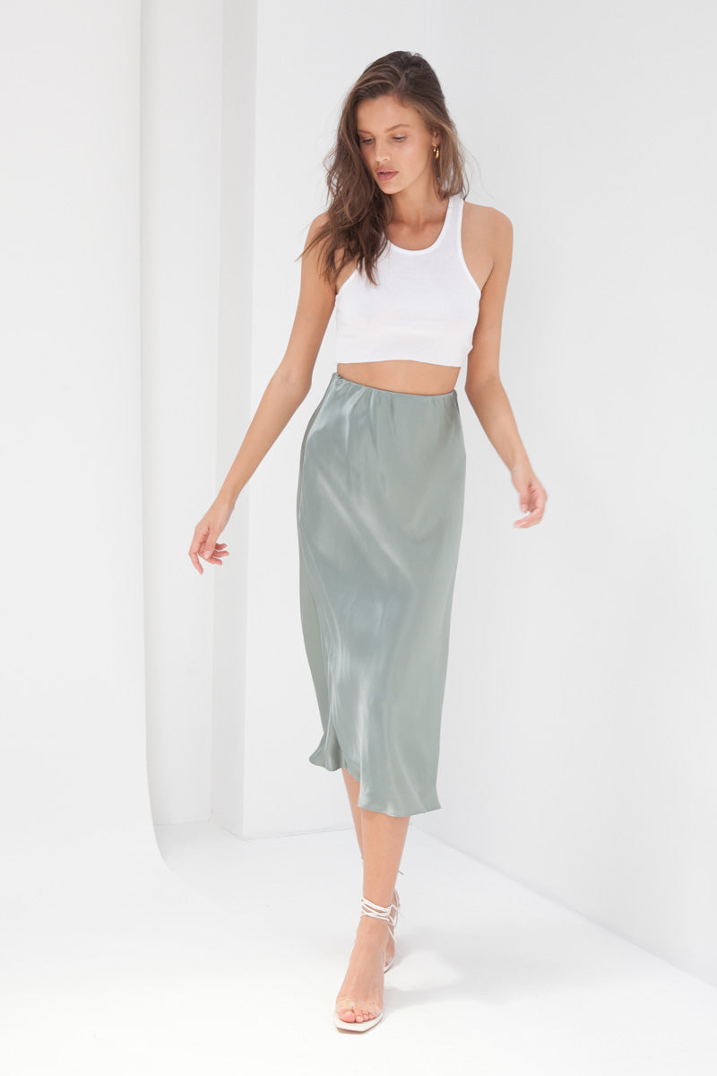 silk skirt