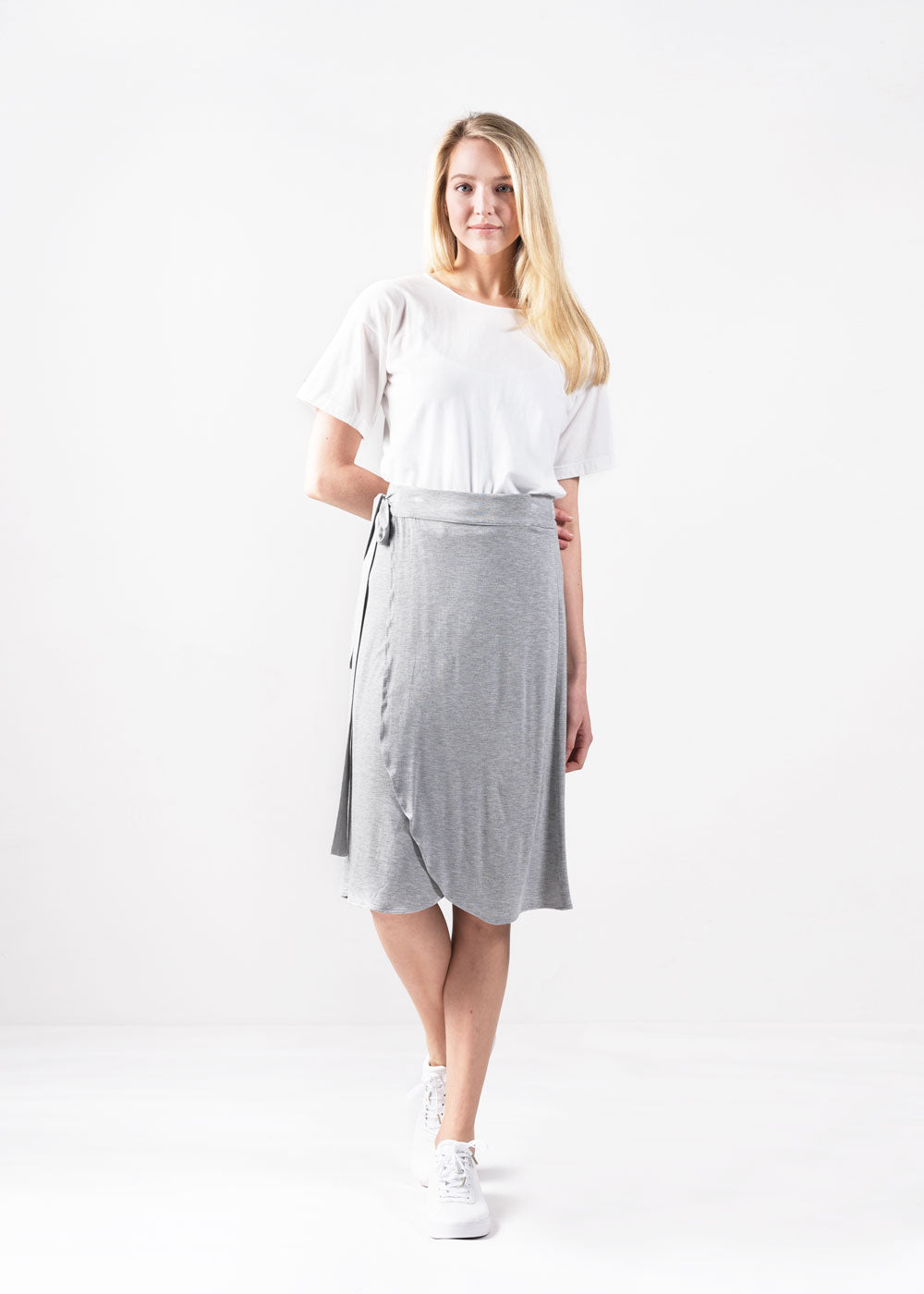 Rayon Ruffle Midi Skirt – Look By M