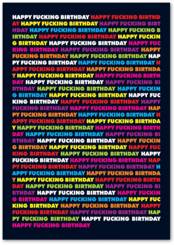 WRAPPING PAPER SHEET - HAPPY BIRTHDAY YOU LITTLE SHIT – Full