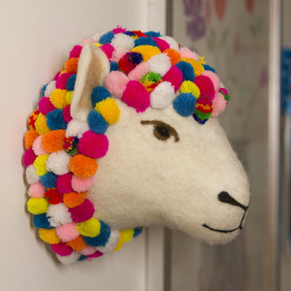 Jazzy Sheep Wall Head - Design Withdrawals - Design Withdrawals