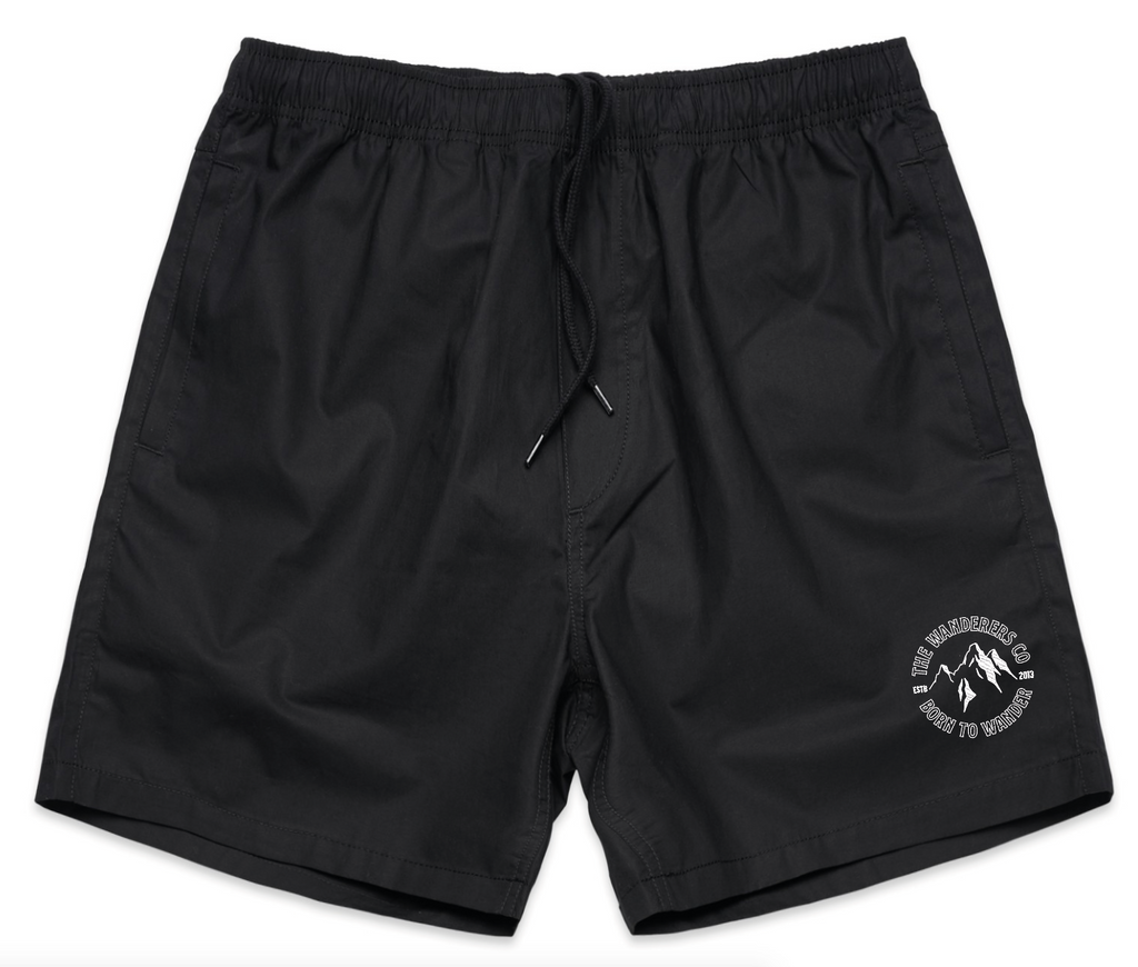 Outline Cotton Shorts - Black – The Wanderers Co | Quality Outdoor Apparel