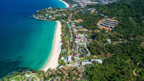 Aerial view of Patong and Freedom Beach area