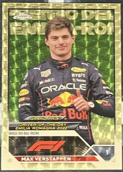 Max Verstappen #169 1/1 Superfractor - Topps Chrome 2023