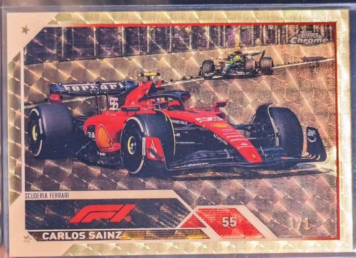 Carlos Sainz Superfractor 1/1 - Chrome 2023