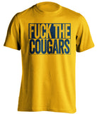 fuck the cougars cal fan gold shirt