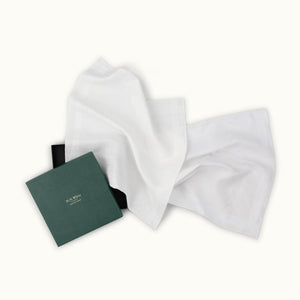 Vintage Handrolled French Linen Handkerchief