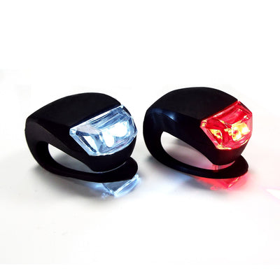 silicone bike light set