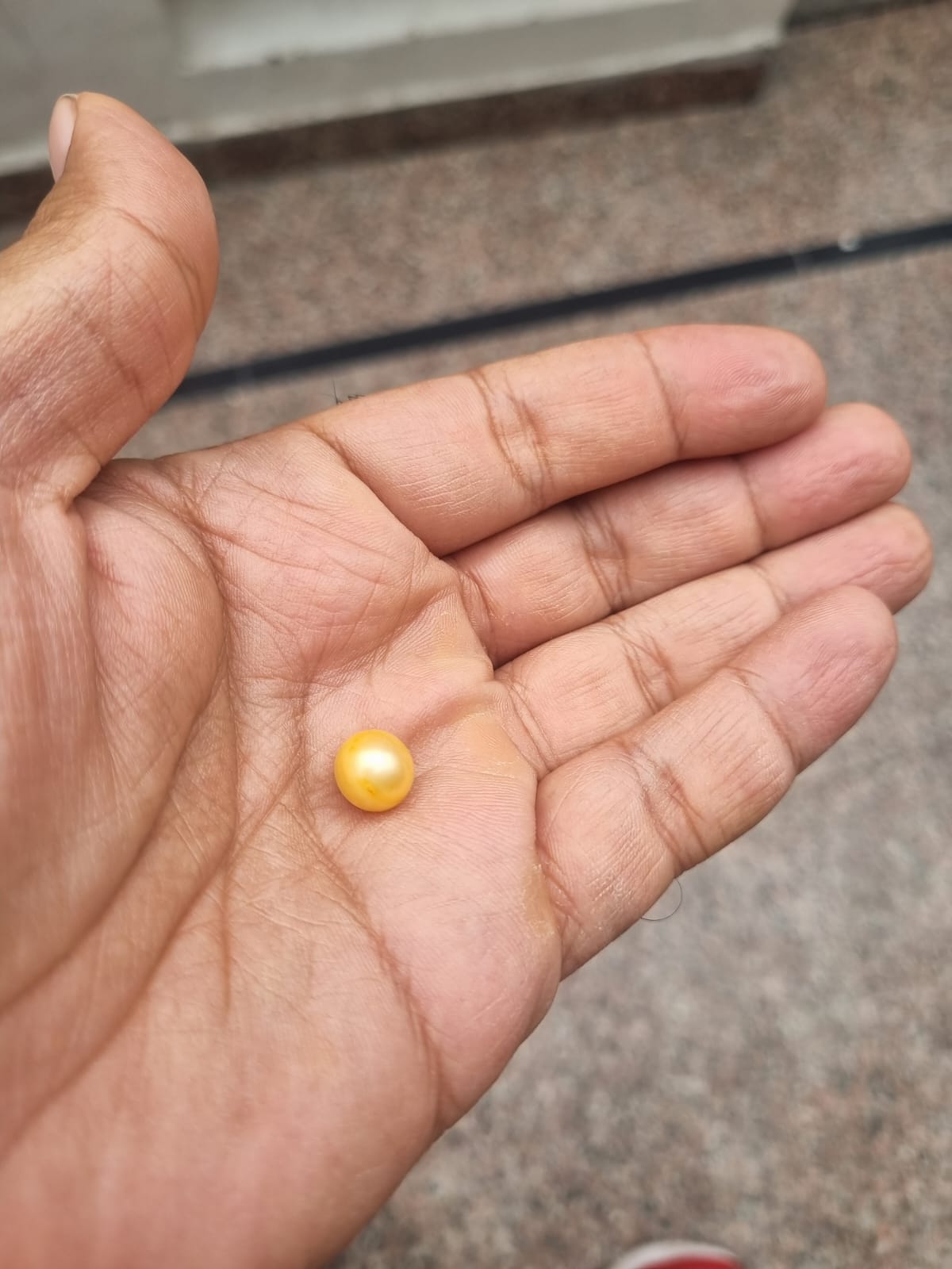 Golden pearl | Golden Moti |  South Sea Pearl | 7 Ratti