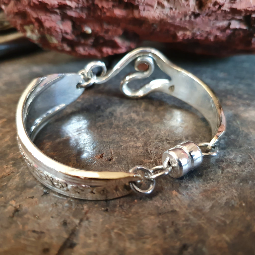 Antique Fork Bracelet 16.5cm – Bent Silver
