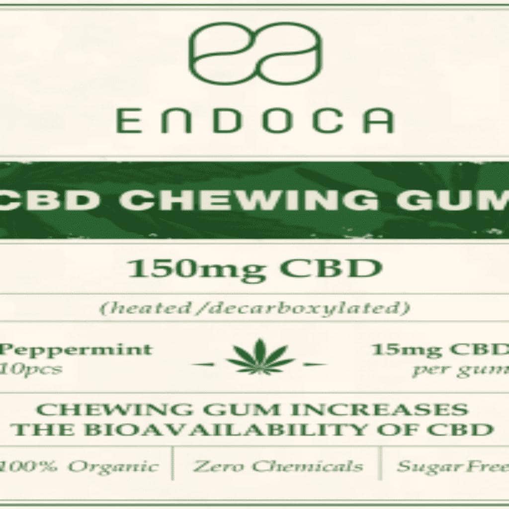 Endoca CBD Chewing Gum Organic Mint-rainforest quality gum