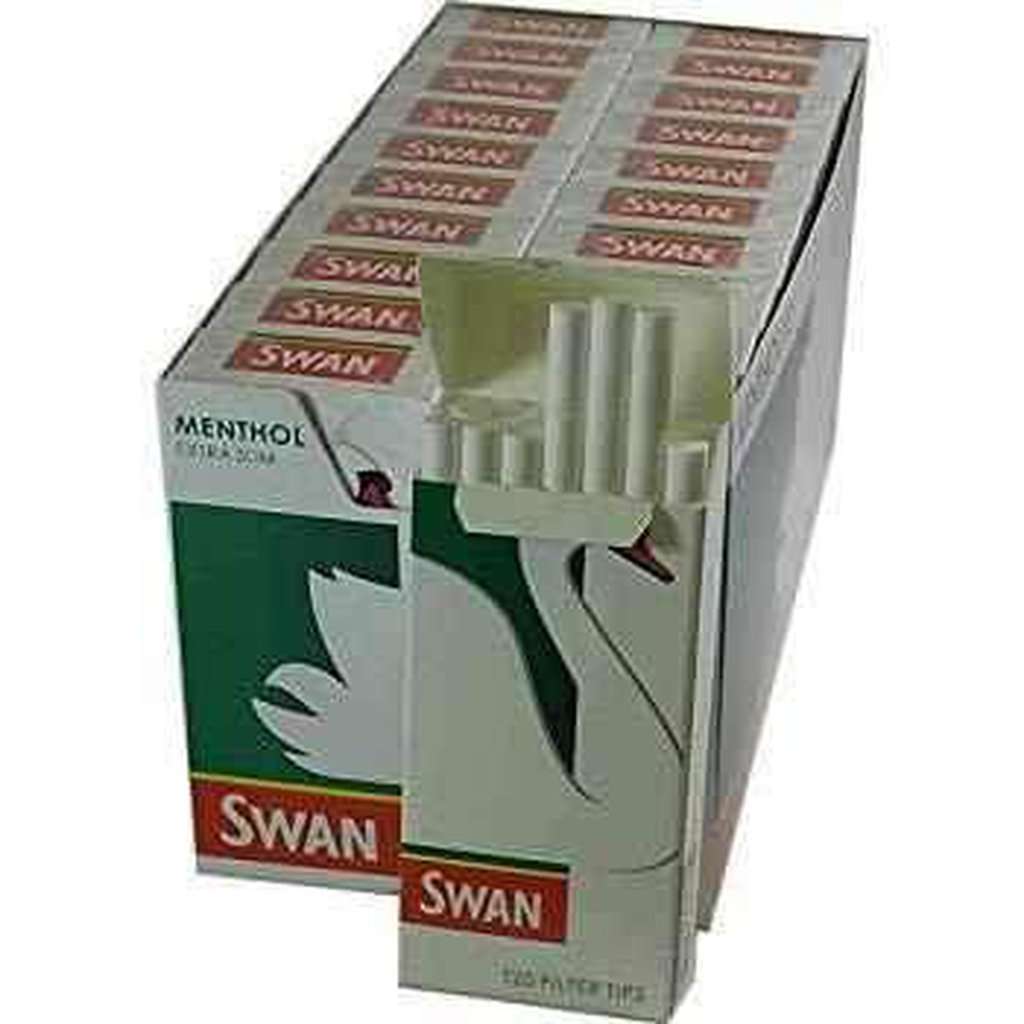 Swan Filter Rolls for Hand Rolling Cigarettes - All Filters-Smoking Filters-Swan-Menthol Extra Slim-Full Box-Quintessential Tips
