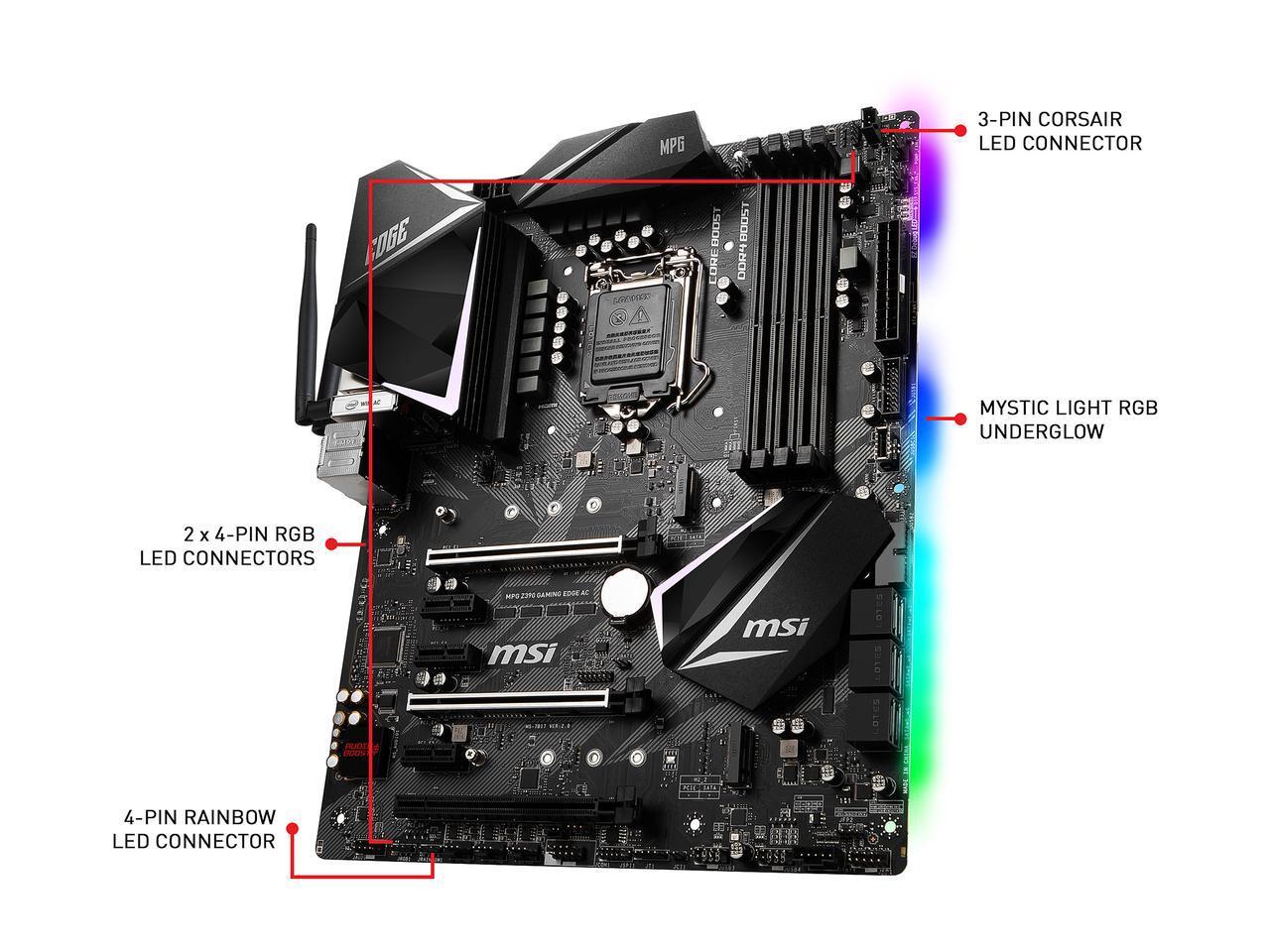 Msi Mpg Z390 Gaming Edge Ac Lga 1151 300 Series Atx Intel Motherboar Tunny S Store