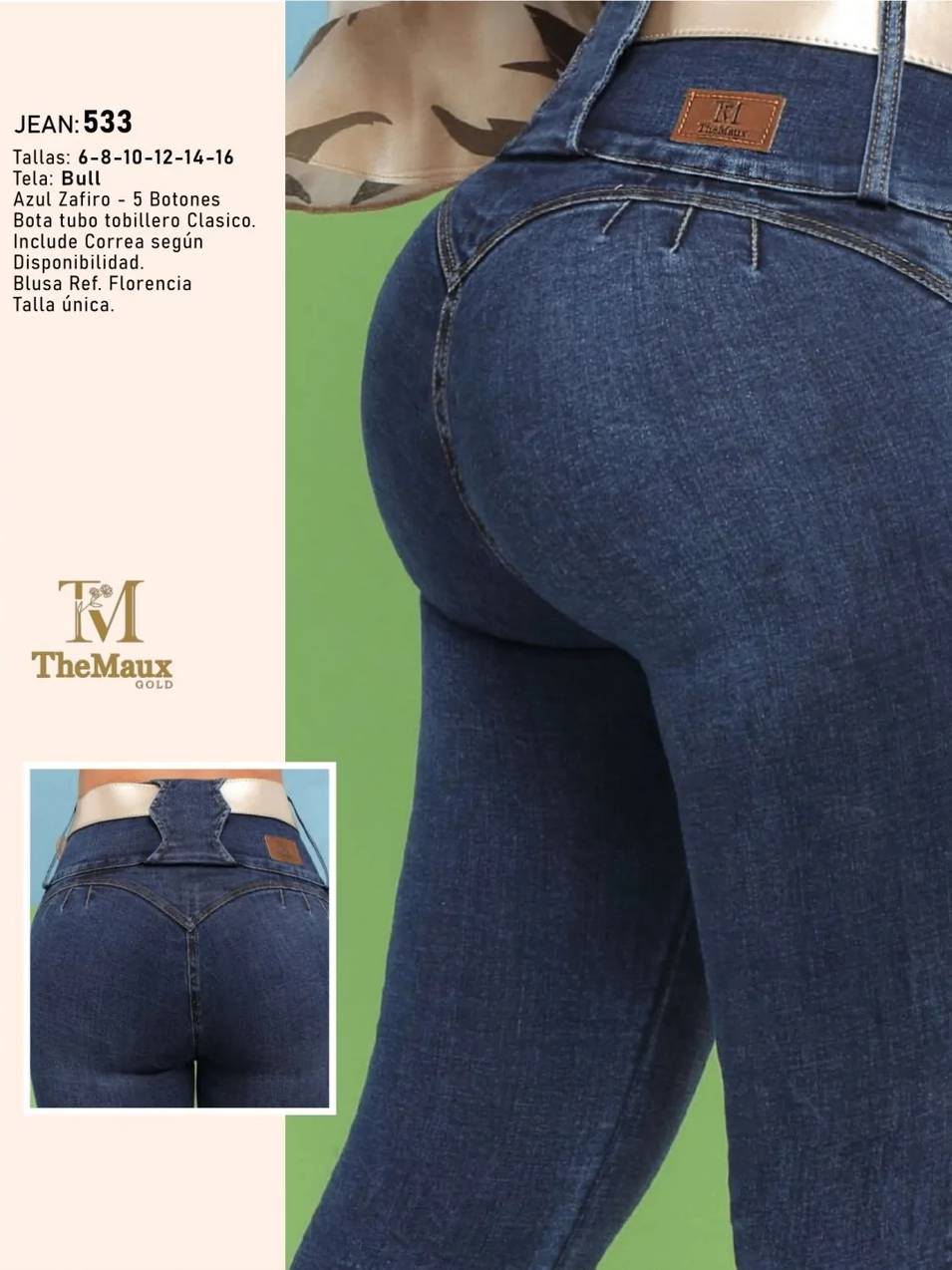 548 100% Authentic Colombian Push Up Jeans