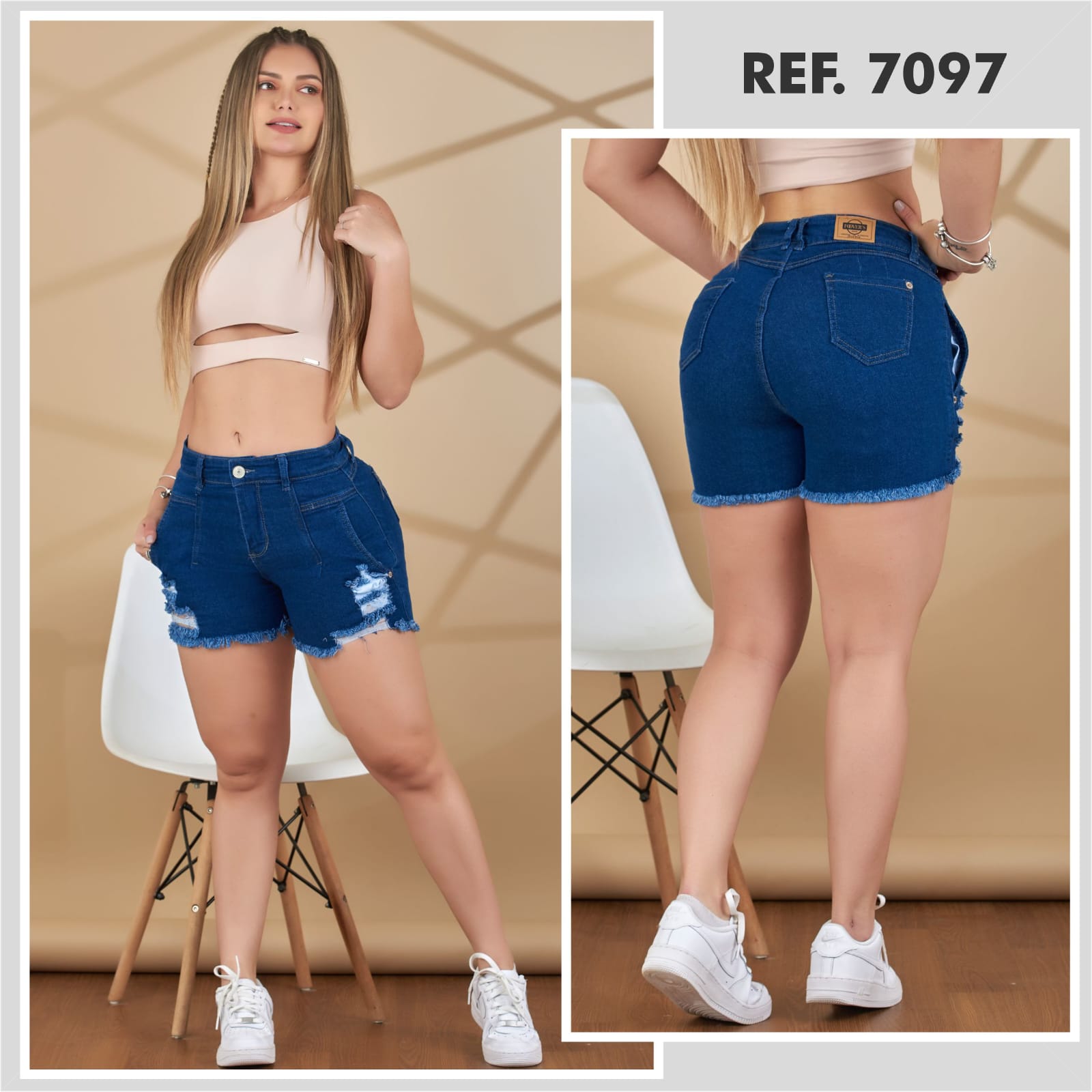 7097 100%  Authentic Colombian  Push Up SHORT