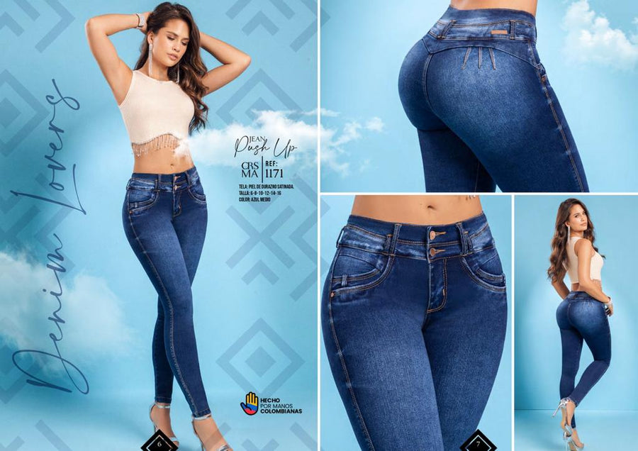 1046 100% Authentic Colombian Push Up Jeans