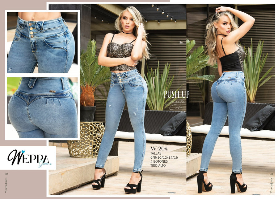 W-206 100% Authentic Colombian Push Up Jeans