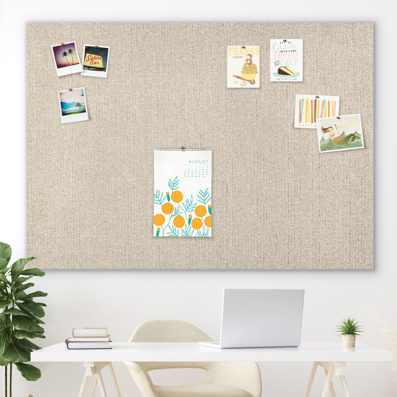Pinboards Bulletin Boards - Frameless Cork Boards - Custom Made - 60" x 40" - Charcoal Fabric - Deco