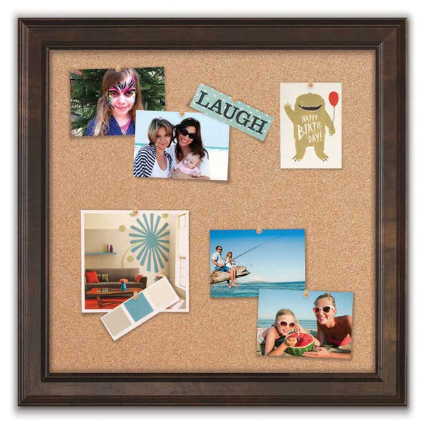 24 X 24 Cork Board Decorative Framed Cork Board Corkboard Com   2424 CB NEWPORT ESP Grande 