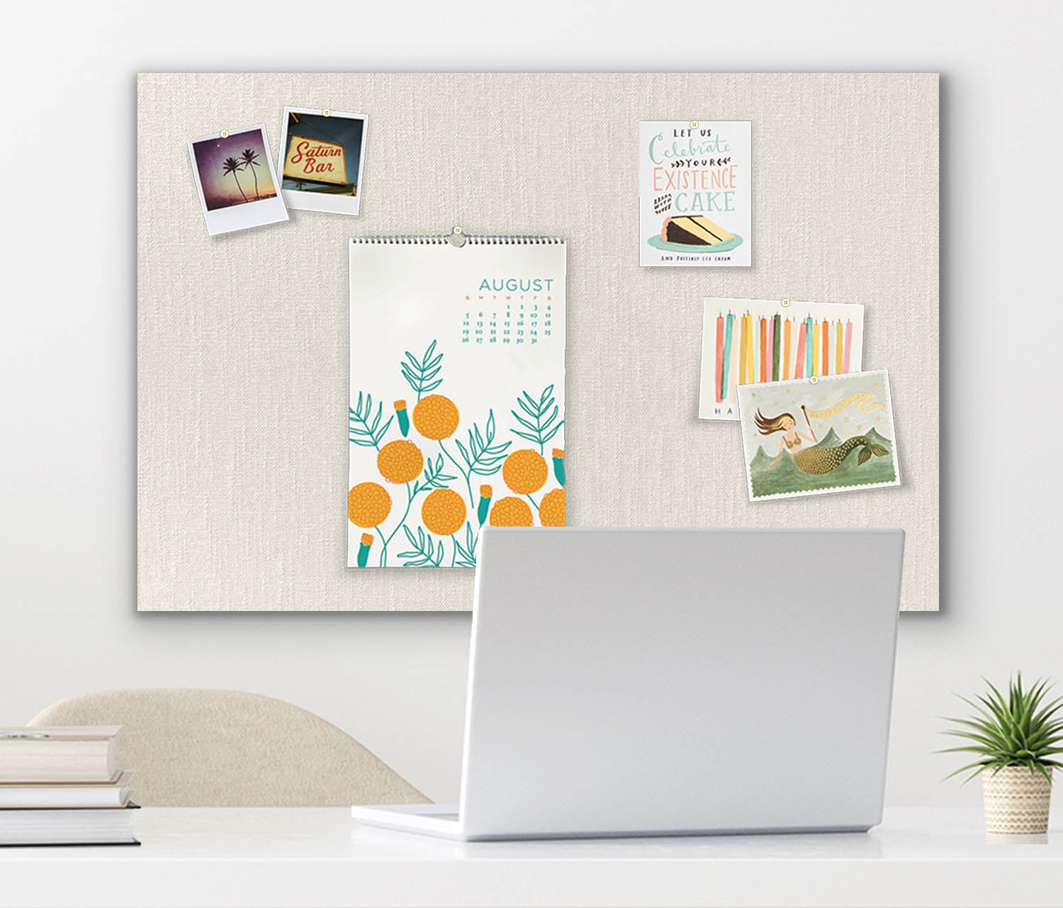 Frameless Magnet Boards 36" x 24" - Gallery Wrapped Magnet Board with extra thick upholste