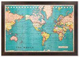 Cork Board World Map