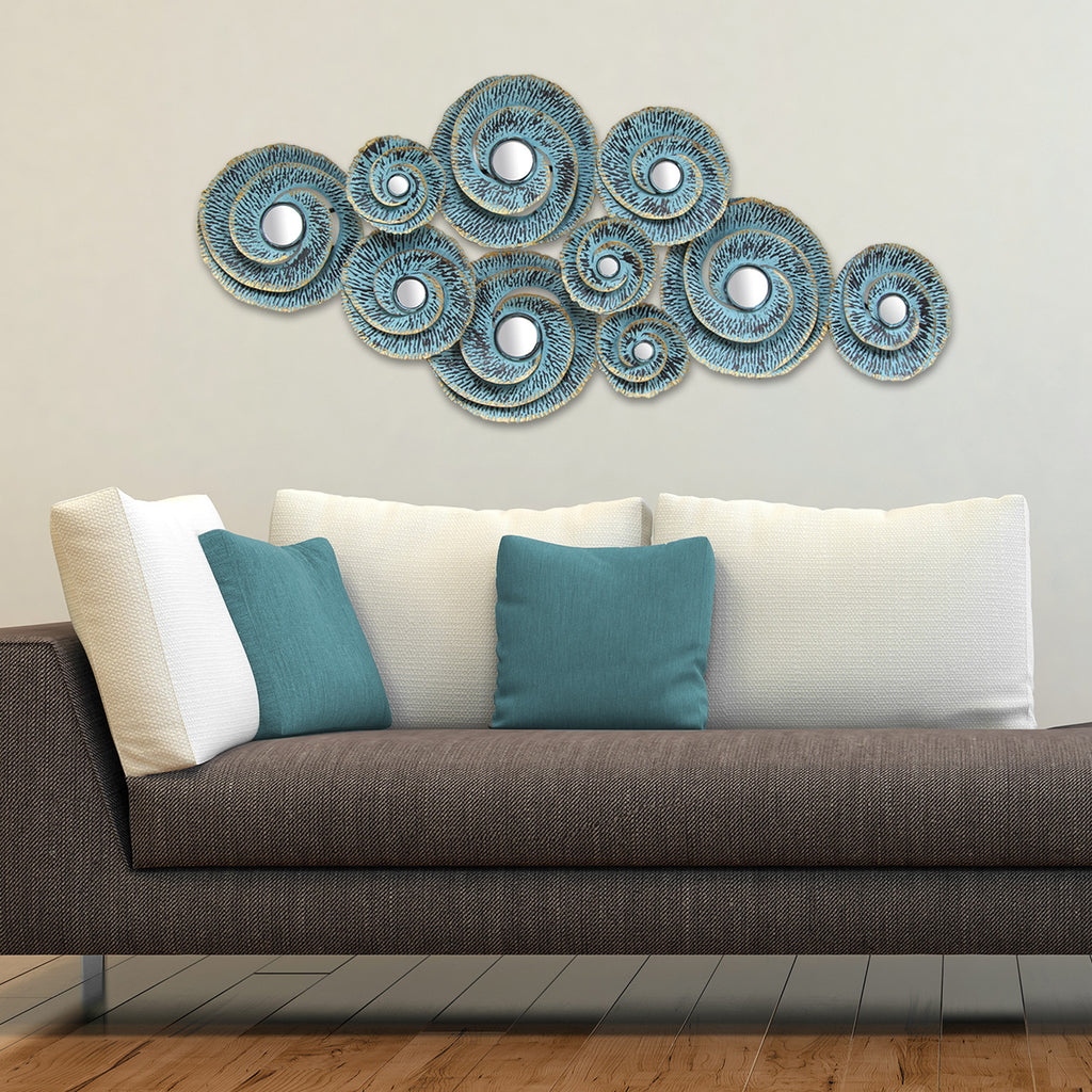 Decorative Waves Metal Wall  D cor Stratton Home Decor 