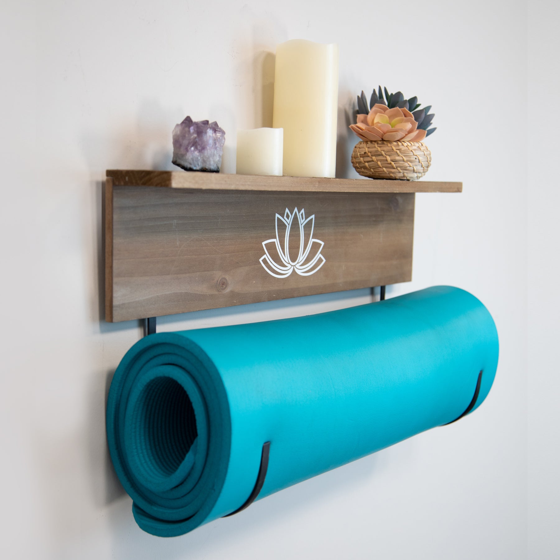 Yoga Mat Wall Holder/ Mount, Yoga Mat Storage Organizer, Yoga Mat