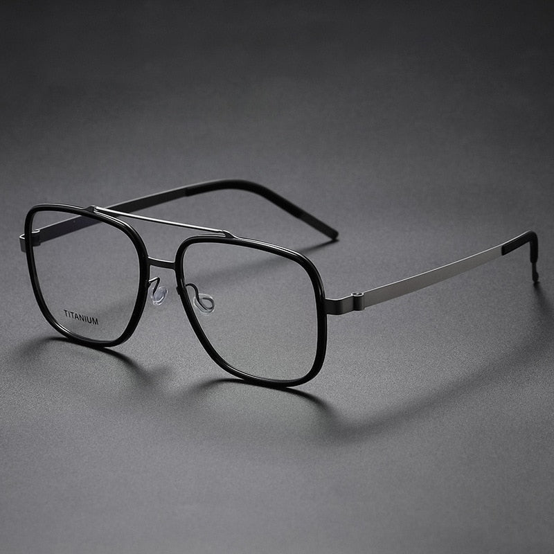 Yimaruili Unisex Full Rim Square Titanium Frame Eyeglasses Y9744 – FuzWeb