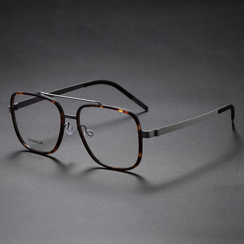 Yimaruili Unisex Full Rim Square Titanium Frame Eyeglasses Y9744 – FuzWeb