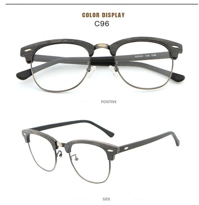 Reven Jate HB027 Optical Eyeglasses Frame Prescription Glasses Acetate Full Oval Shape Spectacles Men And Women Eyewear