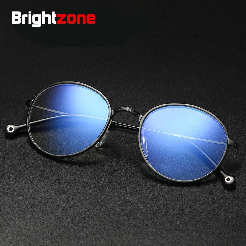 Unisex Eyeglasses Full Frame Round Anti Blue Light Th0003 – FuzWeb