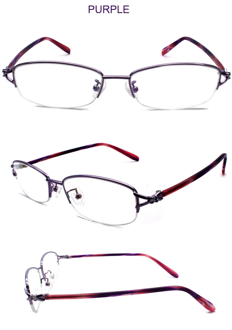 Reven Jate 3066 Half Rimless Eyeglasses Frame Semi Rim Glasses Fuzweb
